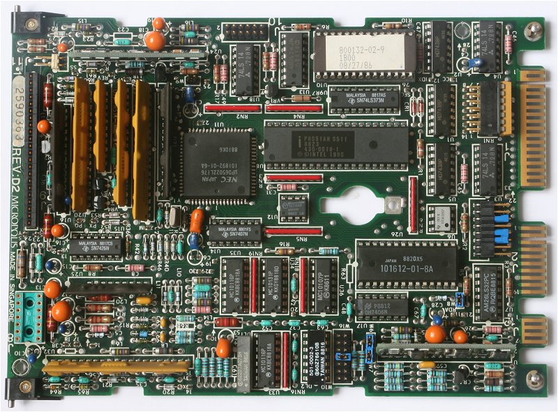 top view to electronic board